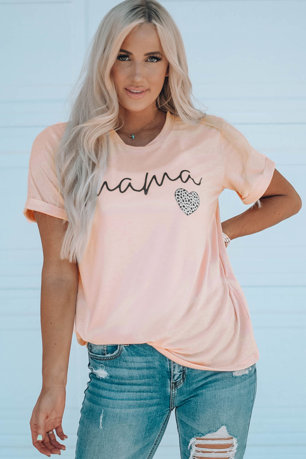 MAMA Heart Graphic Tee Shirt